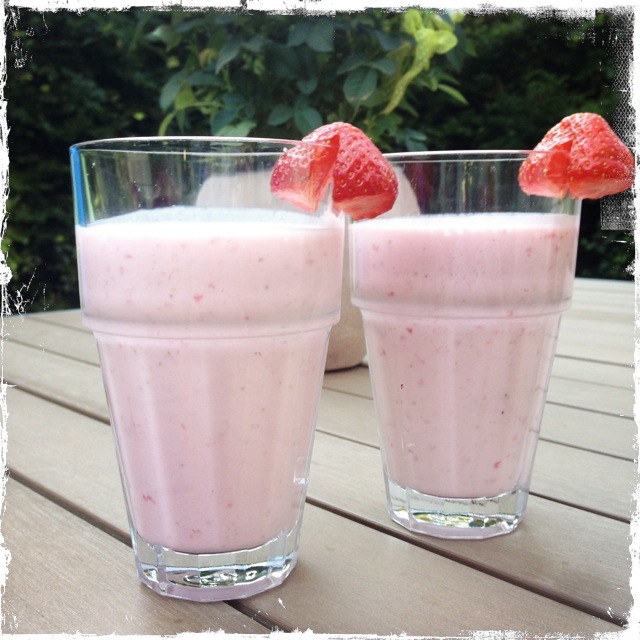 Erdbeer-Joghurt-Shake - Muddis kochen