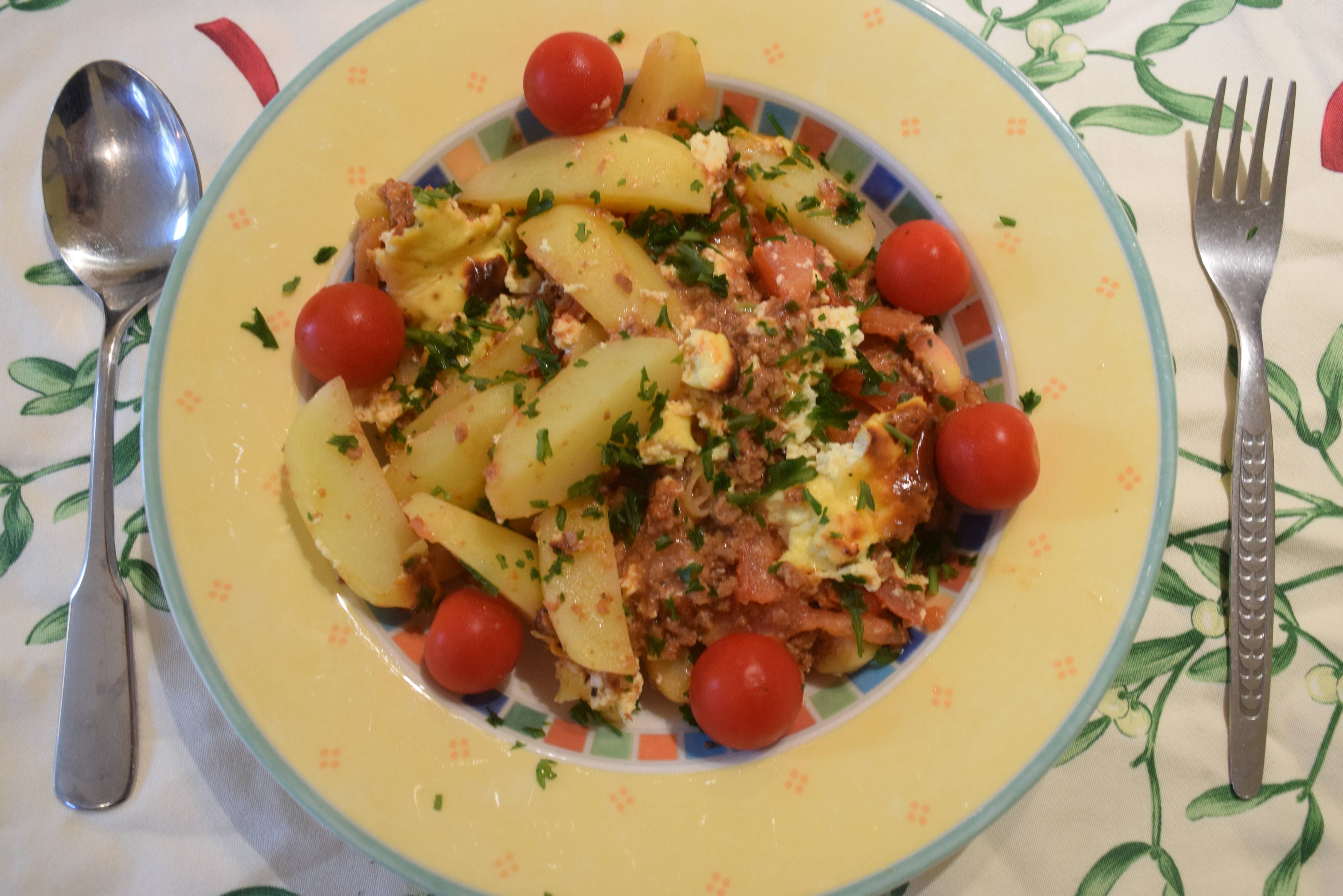 Kartoffel-Hack-Auflauf auf griechische Art - Muddis kochen