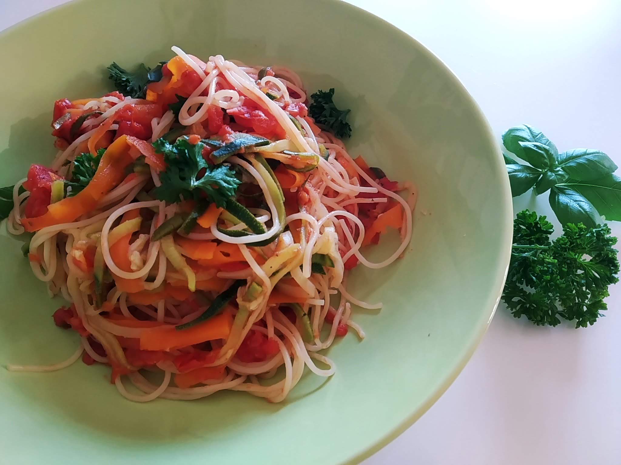 Gemüse-Spaghetti - Muddis kochen
