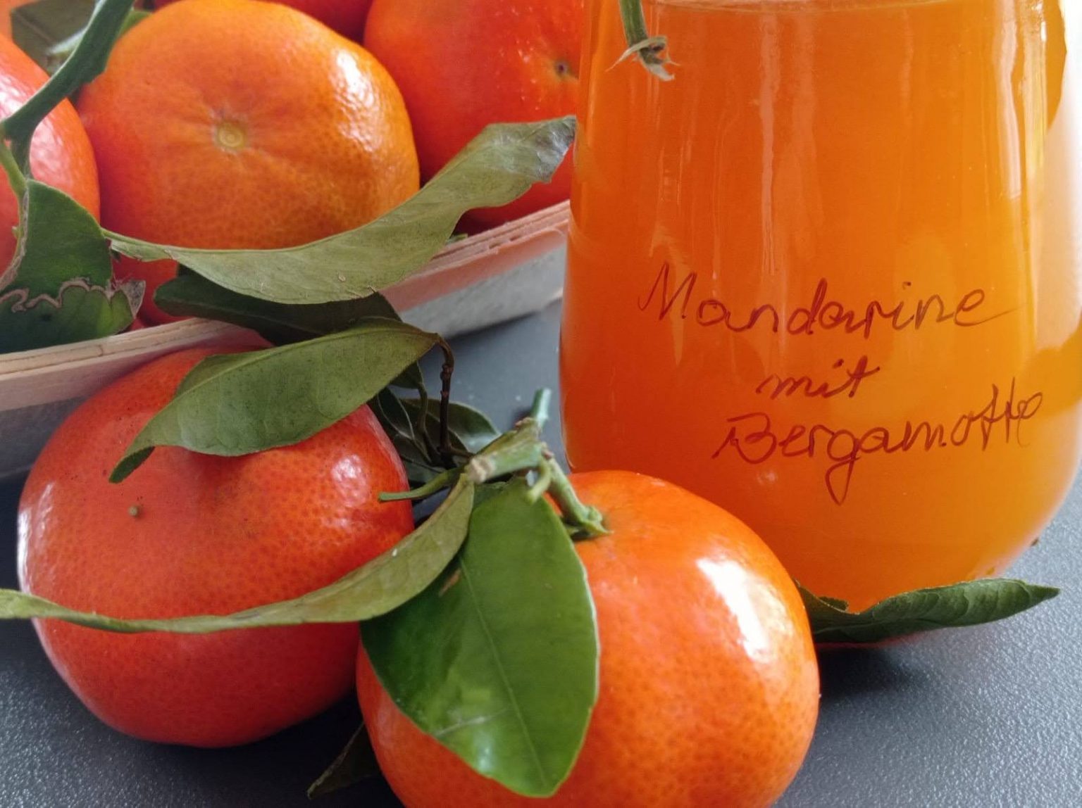 Mandarinengelee mit Bergamotte - Muddis kochen